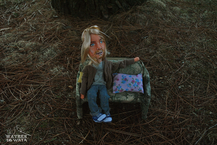 figura tela Kurt Cobain cara personalizada