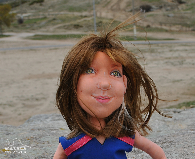 muñecas personalizadas con tu cara y vestidas de trapo hechas a mano para niñas