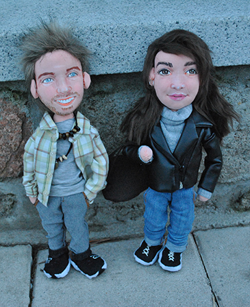 muñecos personalizados pareja con tu cara de tela económicos
