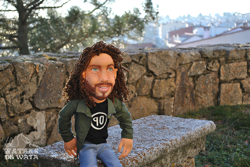muñeco de trapo personalizado de rockero Chris Cornell hecho a mano