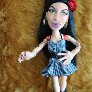 muñeca Amy Winehouse hecha a mano