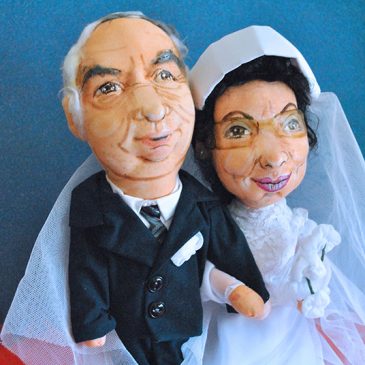 muñecos personalizados a partir de fotos aniversario boda